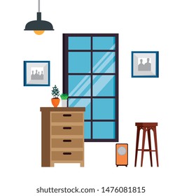 house place with drawer scene