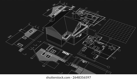  Ilustración 3D del concepto de Plan de la casa