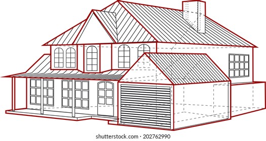 house plan with garage 