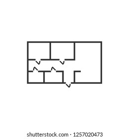 House plan. Icon Flat