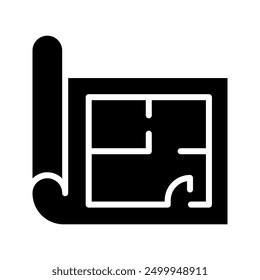 House Plan Icon. Professional, pixel perfect icons color editable
