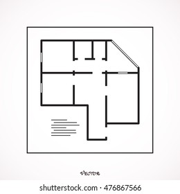 House Plan Icon. Professional, pixel perfect icons optimized for both large and small resolutions