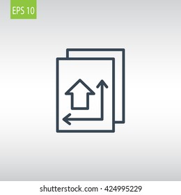 House plan Icon Vector