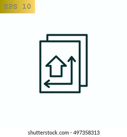 House plan Icon Vector.