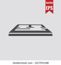 House plan icon.Vector illustration.