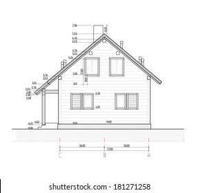 House Plan / Scheme. Vector Illustration