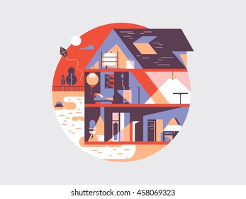 House planning illustration