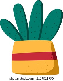 Planta de la casa. Ilustración vectorial plana de color. Aislado sobre un fondo transparente. Perfecto para decoración casera, carteles, arte mural.
