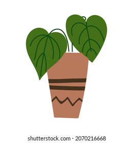 House plant design. Vector illustration.