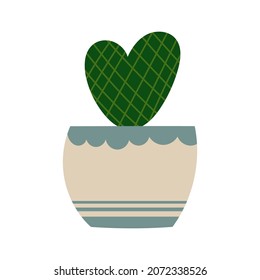 House plant design. Vector illustration.