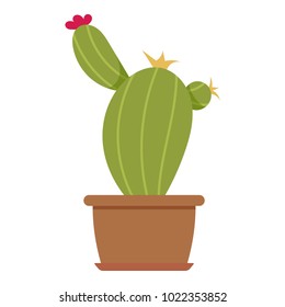 House plant icon. Flat illustration of house plant vector icon for web