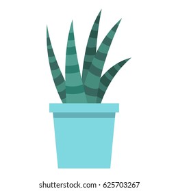 House plant icon flat isolated on white background vector illustration