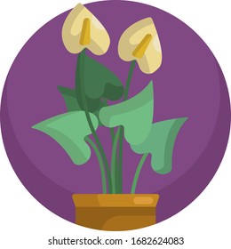 House plant icons vector format. Flower plant nature.