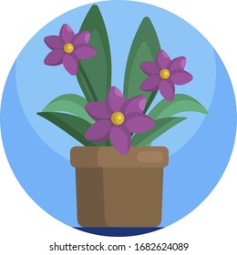House plant icons vector format. Flower plant nature.