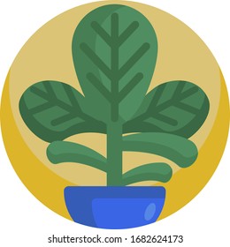 Formato vectorial de iconos de plantas de la casa. Naturaleza vegetal de las flores.