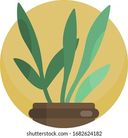 House plant icons vector format. Flower plant nature.