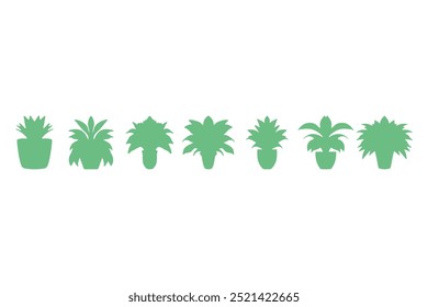 House plant illustration design set
