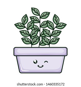 house plant kawaii comic character