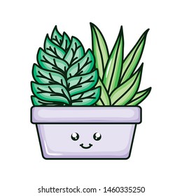 house plant kawaii comic character