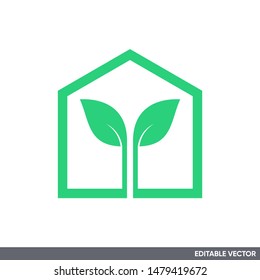 house plant logo simple design