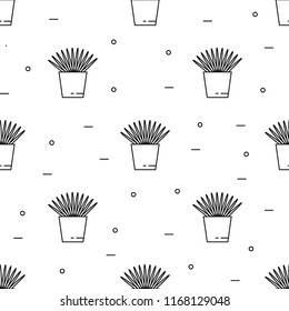 House plant pattern seamless