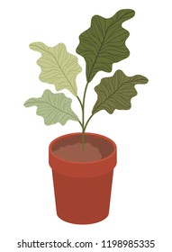 house plant pot isolated icon