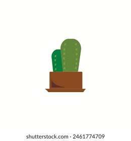 House plant in pots. cactus Vector