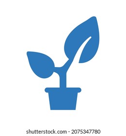 House plant vase icon.(vector illustration)