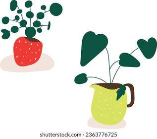 House plant vector illustration cute
