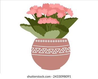 house plant wildflower and floral nature botanical illustration vector