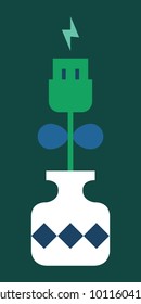 House Plants flat design