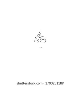 house plants logo icon design with simple line art style