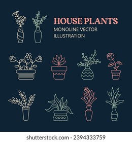 House Plants Vector Design Collection