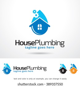 House Plumbing Logo Template Design Vector 