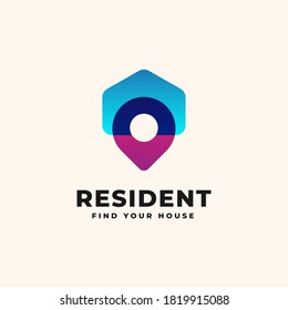 House point logo design template - Good to use for Construction and Architecture Building Logo