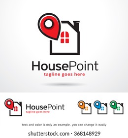 House Point Logo Template Design Vector