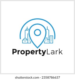 House point logo vector. Pin icon with home combination. Creative gps map point location symbol concept.