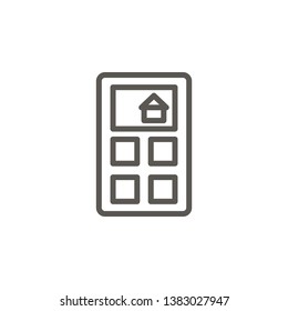 House price Calculation vector icon. Simple element illustration from UI concept. House price Calculation vector icon. Real estate concept vector illustration.