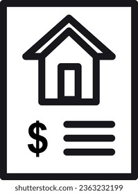 House Price Icon: "Depicting real estate values and property pricing trends, helping individuals understand the financial aspects of buying or selling a home."