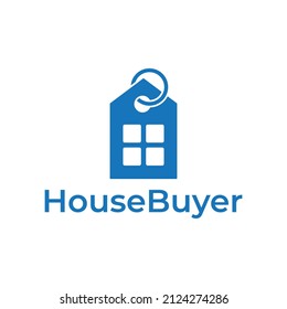 House Price Tag House Buyer Logo Stock Vector (Royalty Free) 2124274286
