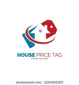 House Price Tag Icon Vector Logo Template Illustration Design
