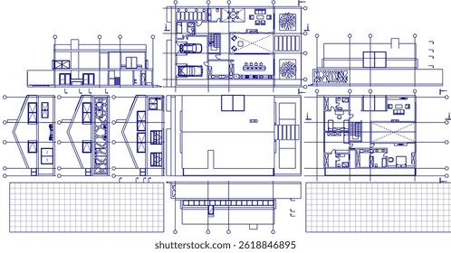 house project architectural sketch 3d	