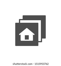 House project or construction plan icon