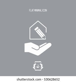House project design- Minimal modern icon