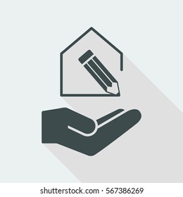 House project design- Minimal modern icon