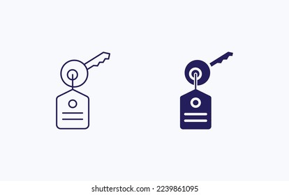 House property key illustration icon