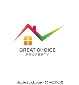 
House property logo design vector