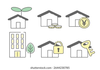 House and Property Security Icon Set