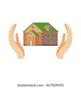 House Protected By Two Palms