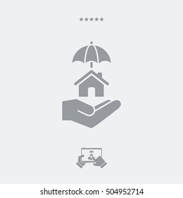 House protection - Minimal vector icon